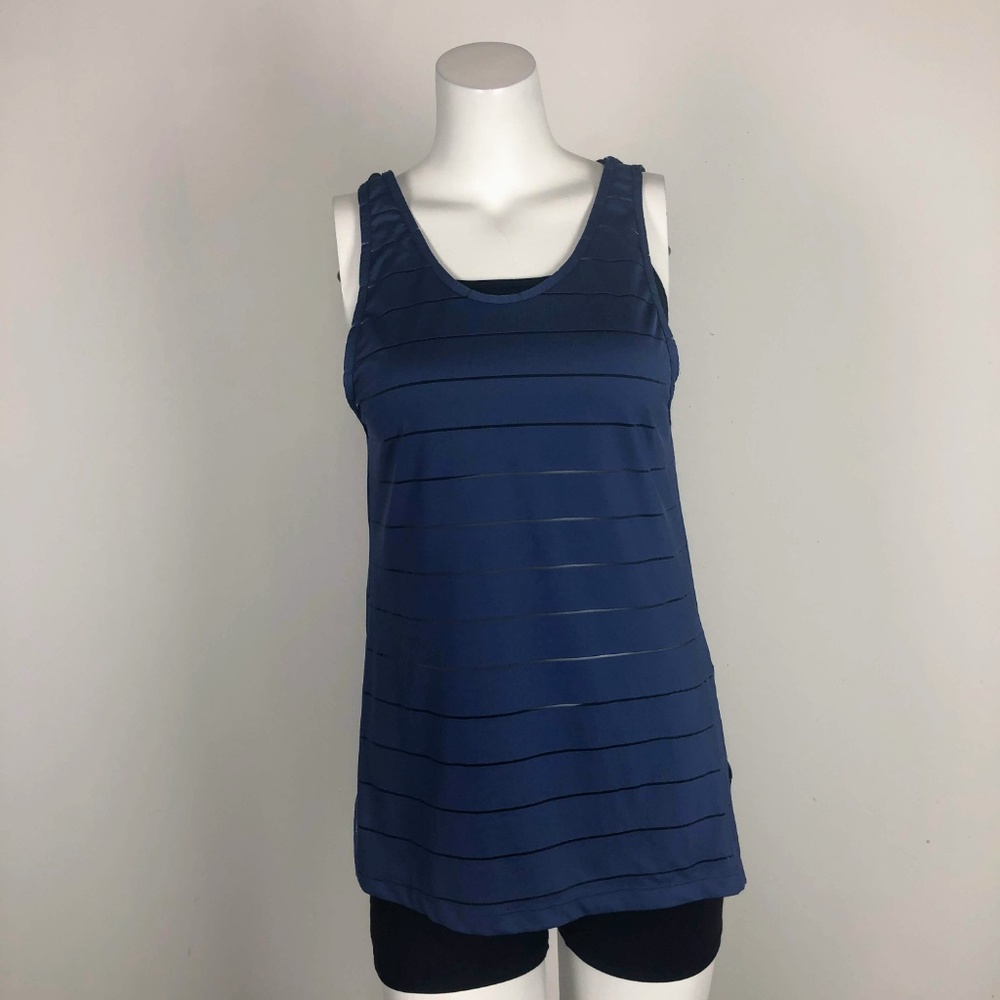 Athleta Max Out Chi 2 in 1 Blue Tank Top - Picture 4 of 6